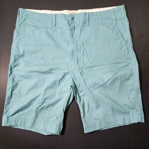 Levis Strauss & Co Two Horse‎ Brand Shorts Men's 42x9 Teal Green Stretch Comfort
